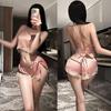 Suspender Pajamas Sexy Lace Suspender Large Size Shorts Women's Loungewear Sex Passion Temptation Uniform Set