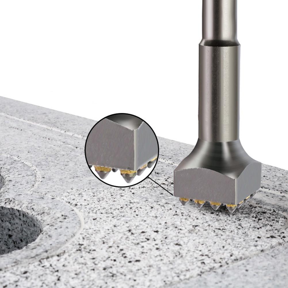 DIY Enthusiast DIY Projects Construction Site Bushing Bit 16Teeth Tip Chisel High Efficiency Square Head Design