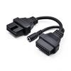 12 Pin To 16 Pin OBD1 Male To OBD2 Female ABS Cable with Power Jack  Fault Code Reading
