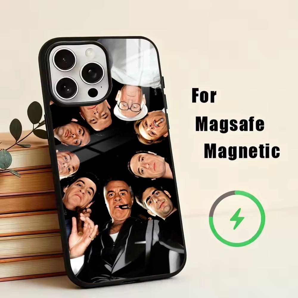 The Tony Soprano-JG Phone Case For iPhone17,16,15,14,13,12,11 Plus,Pro Magnetic For Magsafe Wireless Charging