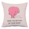 Cartoon Sofa Pillowcase Dormitory Decoration Office Living Room Home Pillowcase