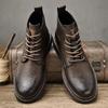 Men's Leather Martin Boots High Top Work Boots