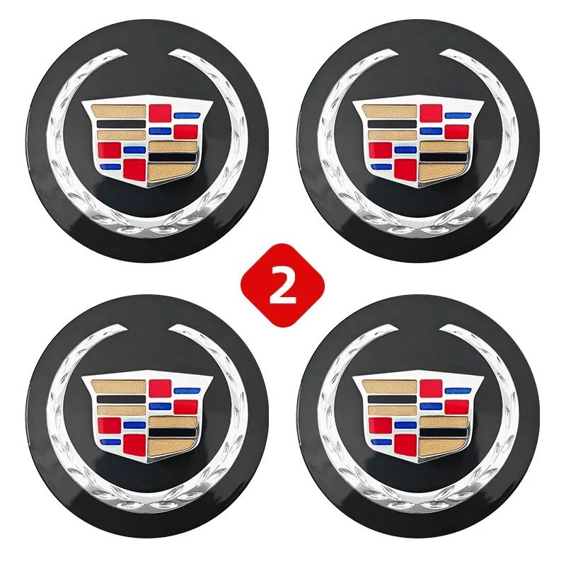 AABHT1 4pcs 67mm Car Wheel Center Hub Caps Cover for Cadillac BLS CT4 CT6 CTS SLR SLS SRX XT4 XT5 XT6 XTS Escalade Deville DTS Tiburon