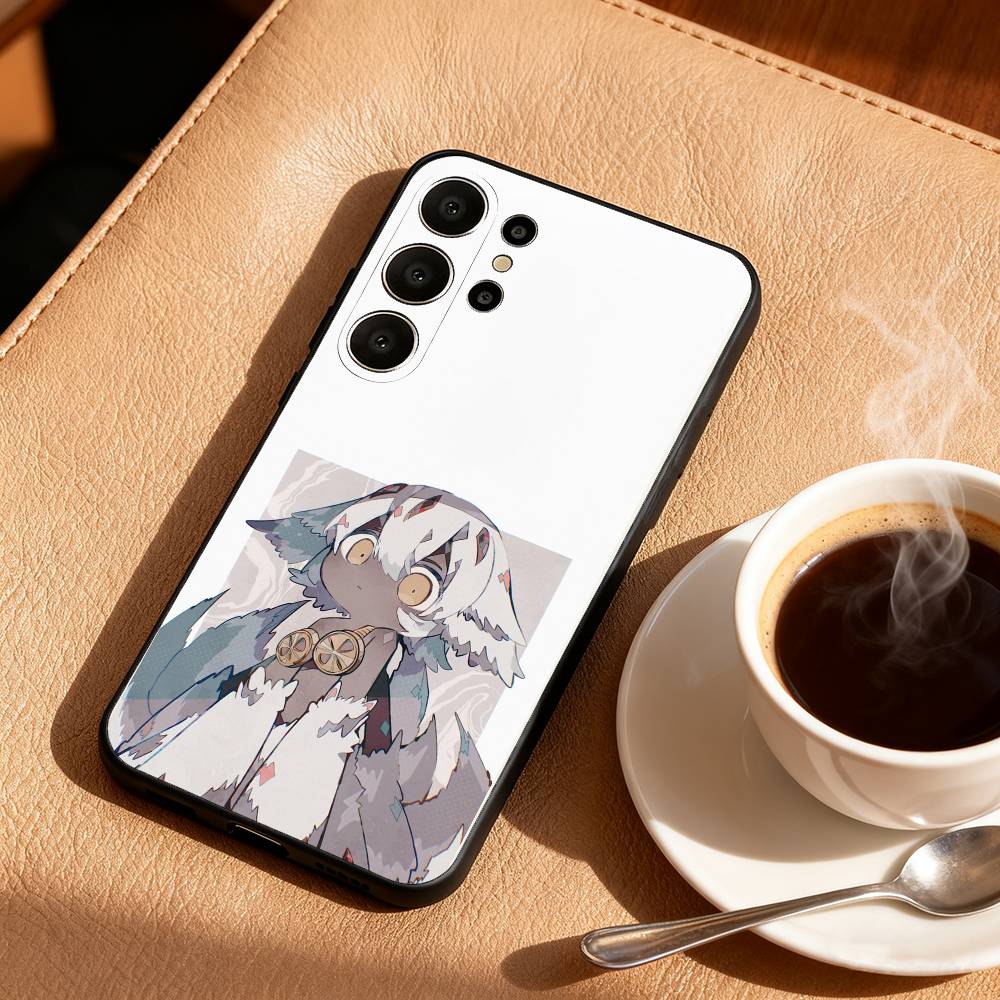 M-Made In A-Abyss Faputa Phone Case For Samsung S26,S25,24,23,22,30,21,10,9,Ultra,Plus,Lite,FE Soft Black Case