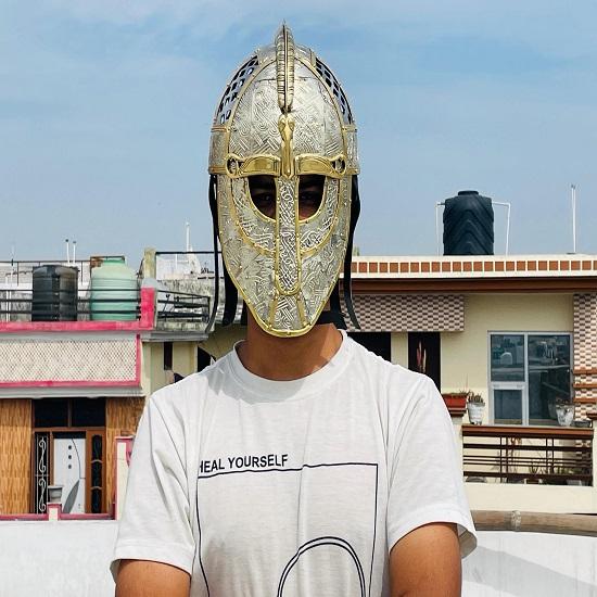 Medieval Vendel Valsgrade Helmet Warrior Knight Helmet Cosplay Armor Larp Costume Gift Item