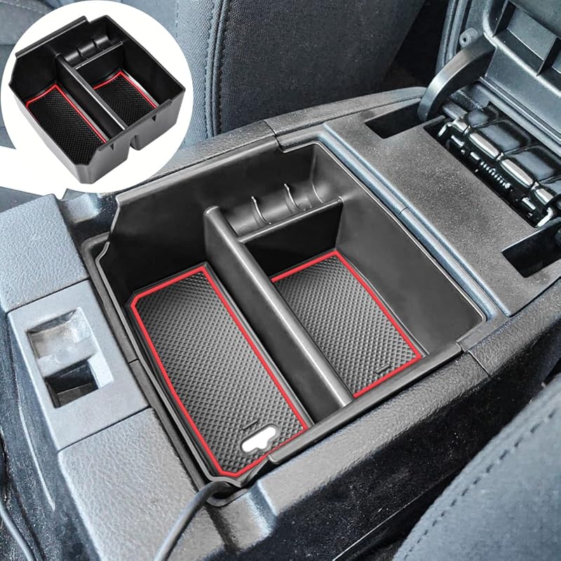 EDBETOS Center Console Organizer Tray Compatible With Jeep Wrangler JK/JKU 2011-2018 Rubicon Sport Sahara Accessories Armrest Storage Glove Box,