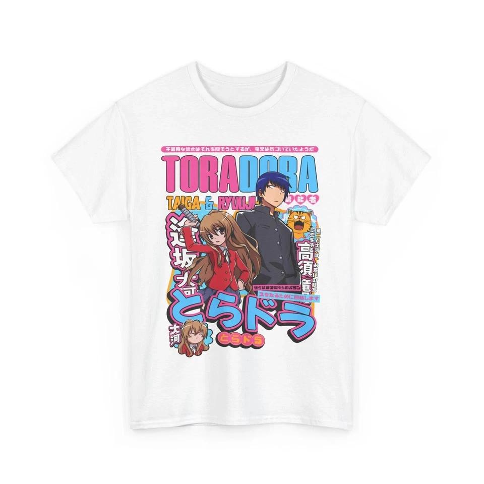 Toradora Anime TShirt Taiga Ryuuji Aisaka Takasu Unisexga Tee TShirt White S