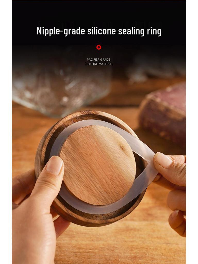 Luftdichtes Glasvorratsglas für Snacks, Trockenfrüchte, Tee, Zucker und Getreide