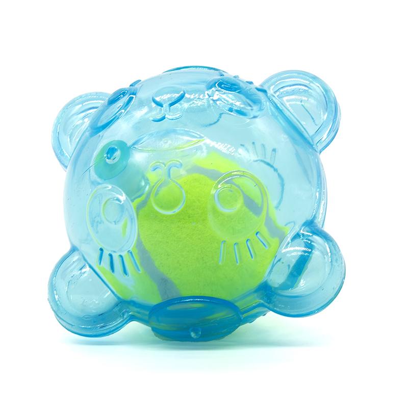 

Игрушка для жевания собак, милая голова медведя, устойчивая к укусам, игрушки для щенков со звуком чистки зубов Tennies, игрушка для собак, большая и маленькая игрушка-пищалка для собак синий