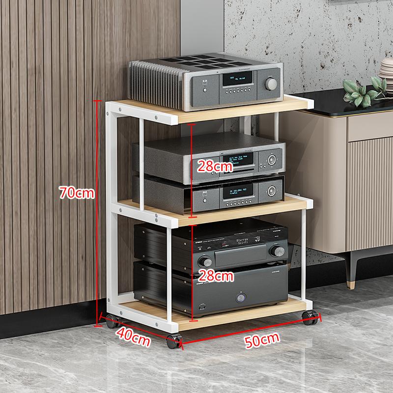Supporto Moderno Amplificatore Multi-Livello Rack Attrezzatura Audio Mobile Supporto Sistema Audio Speaker Organizer Salvaspazio