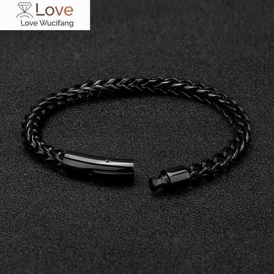 6MM Gliederkette Armband Für Männer Edelstahl Mode Luxry Mann Zubehör Charme Punk Rock Stil Biker Schmuck Geschenk Freunde