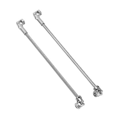 2PCS RC Crawler Driveshafts Stainless Steel Cutting Length RC Joint Drive Shafts for 1/10