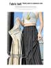Women's Summer High-Waisted Retro Striped Wide-Leg Pants