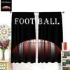 Room Darkening American Football Curtains Men Teens Cool Ball Sporty Theme Art Printed Window Drapes Kids Boys Bedroom Living Curtain Polyester