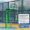 Adjustable Basketball Hoop with Tempered Backboard