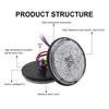 Car Round Tail Lights Warning Light Bulbs Motorcycle Brake Stop Marker Lamp Turn Singal Light