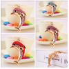 Elegant Rhinestone Dolphin Keychain Zinc Alloy Ocean Pendant Gift For Women