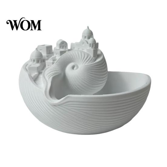 Conch Storage Bowl Bowl, Desk Decorative Tray, Exquisite Greek Small Accessory Dish Island Charm for Keys Jewelry Coins Organizer