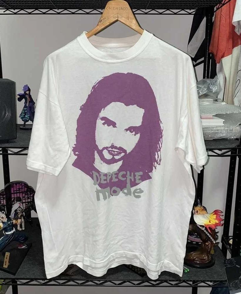 Коллекция Depeche Mode Футболка унисекс из плотного хлопка Белая S-5XL SE931 XXL