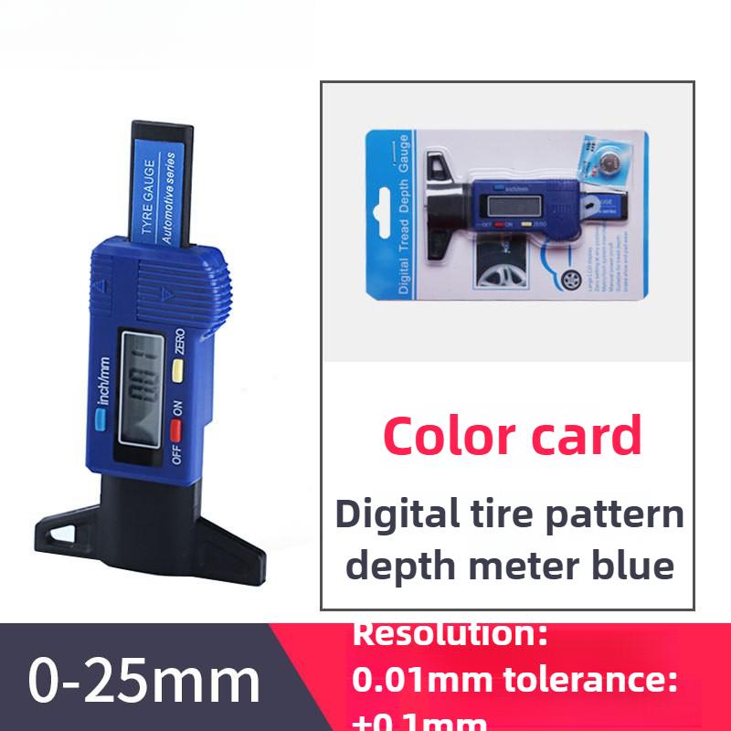 Display Depth Ruler Tread Gauge Tire Pattern 0-25mm Caliper Electronic Measurement Detector