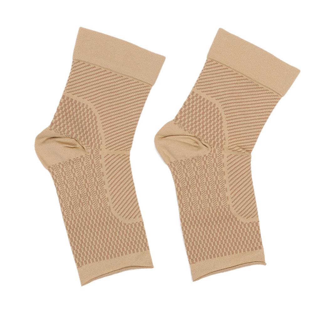 1pair Sports Ankle Support Brace Socks Tendonitis Plantar Fasciitis Joint Pain Relief Compression Socks Ankle Protection Sleeve for Men Women