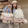 Cute Star Cat Junior High School Student Schoolbag Large Capacity High School Student Backpack Small Fresh Girl Pain Bag Baby Bag