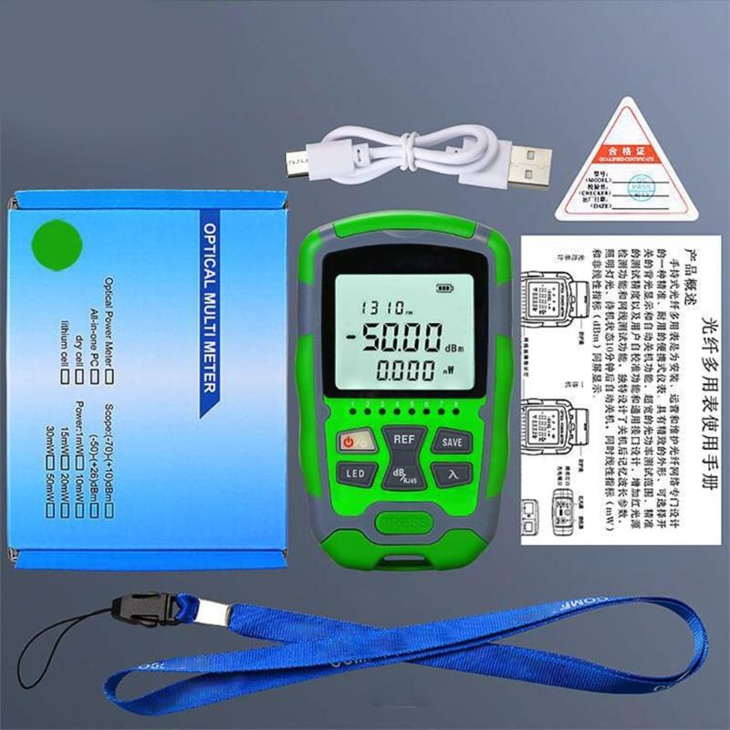 3 in 1 Portable Fiber Opticals Tester With High Accuracy Light Power Measurement And Networking Cable Testing
