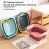 Folding Foot Bathtub Foot Soak Bath Tub With Massaging Rollers Stress Relief Foot Spa For Family Pedicure Soaking Tired Feet