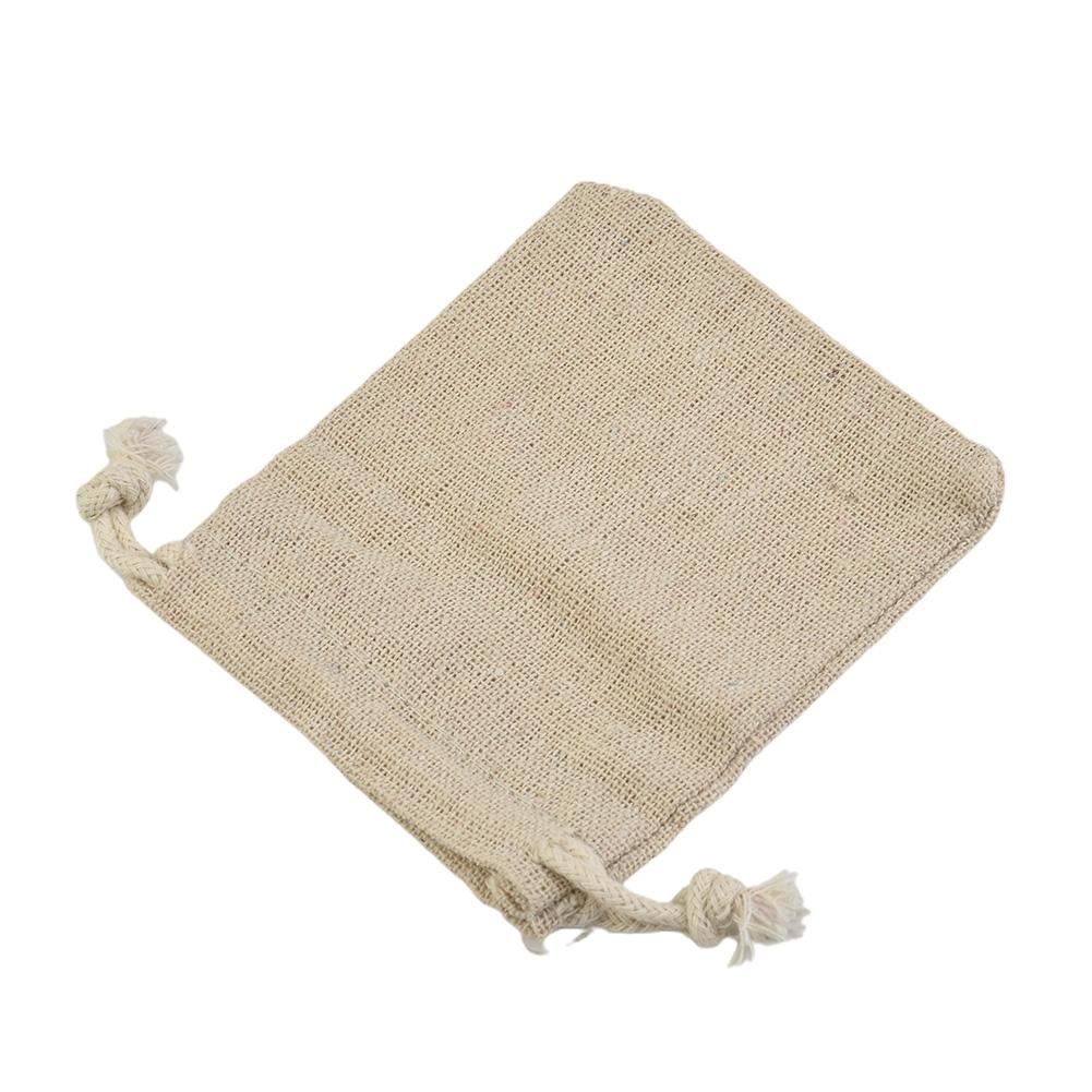 Drawstring Bags Small Linen Pouch Linen Color drawstring 50Pc hot Brand New