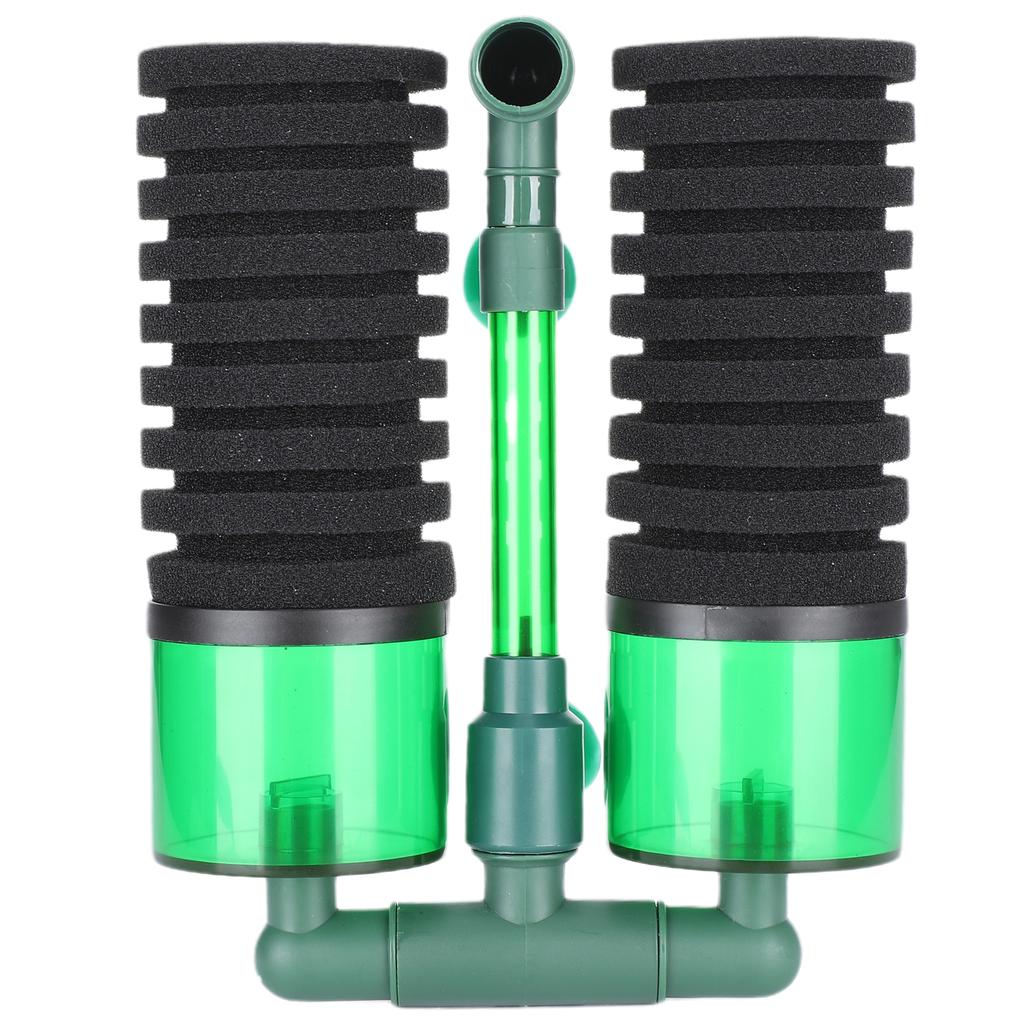Akvarium Biokjemisk Dobbel Svamp Rensefilter Akvarium Nedsenkbar Skumfilter(QS200A L med