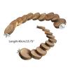 Hamster Ladder Wooden Blocks Chew Toy for Guinea Pig Hedgehog Mouse Sugar Glider Squirrel Chipmunk Climbing 10 Stairs