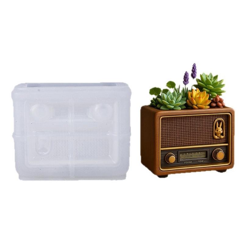 

Sturdy Silicone Mould For Crafting Stylish Radio Shaped Candle Cups 1