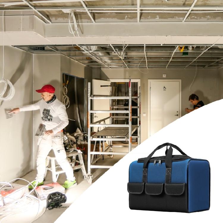 Multipurpose Electrician Tool Bag With Superior Capacity Splashproof Pockets For Efficient Storage Home Repair Tools