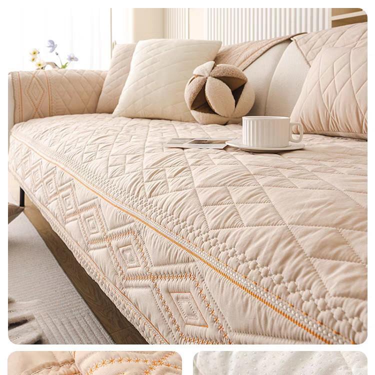 

Нескользящая подушка для дивана универсальная для всех сезонов, нескользящая подушка для сиденья вышивка ручной работы чехол для дивана 90*160cm