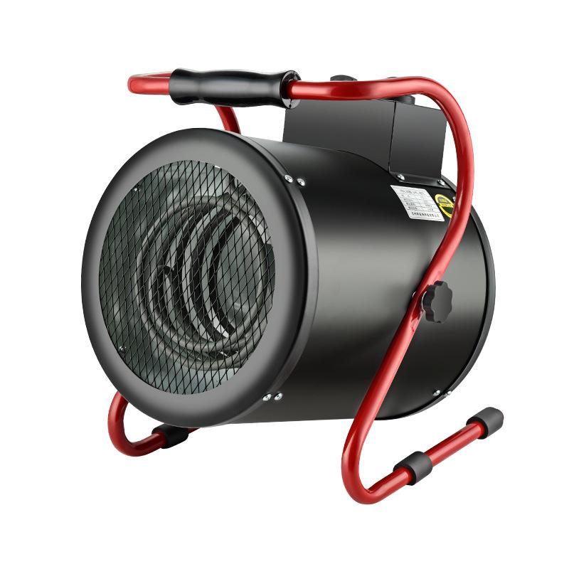 Compact High-Power Industrial Fan Heater for Rapid Heating, Ideal for Home, Breeding Farms, and Desktops.