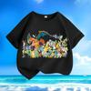 New Pokemon Pikachu Summer Cartoon Shortsleeved Tshirts for Men Women Adults and Children Pure Cotton Roundneck Loose Top