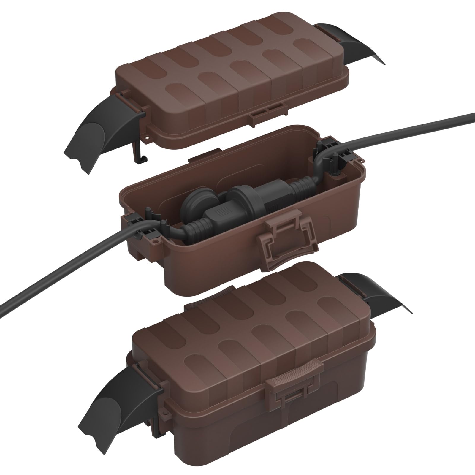 

RESTMO Розетка з IP55 Водонепроникна Знімна Водонепроникна Зовнішня Електрична Вилка Подовжувач Погодостійка для Прикрас на Хелловін та Різдво