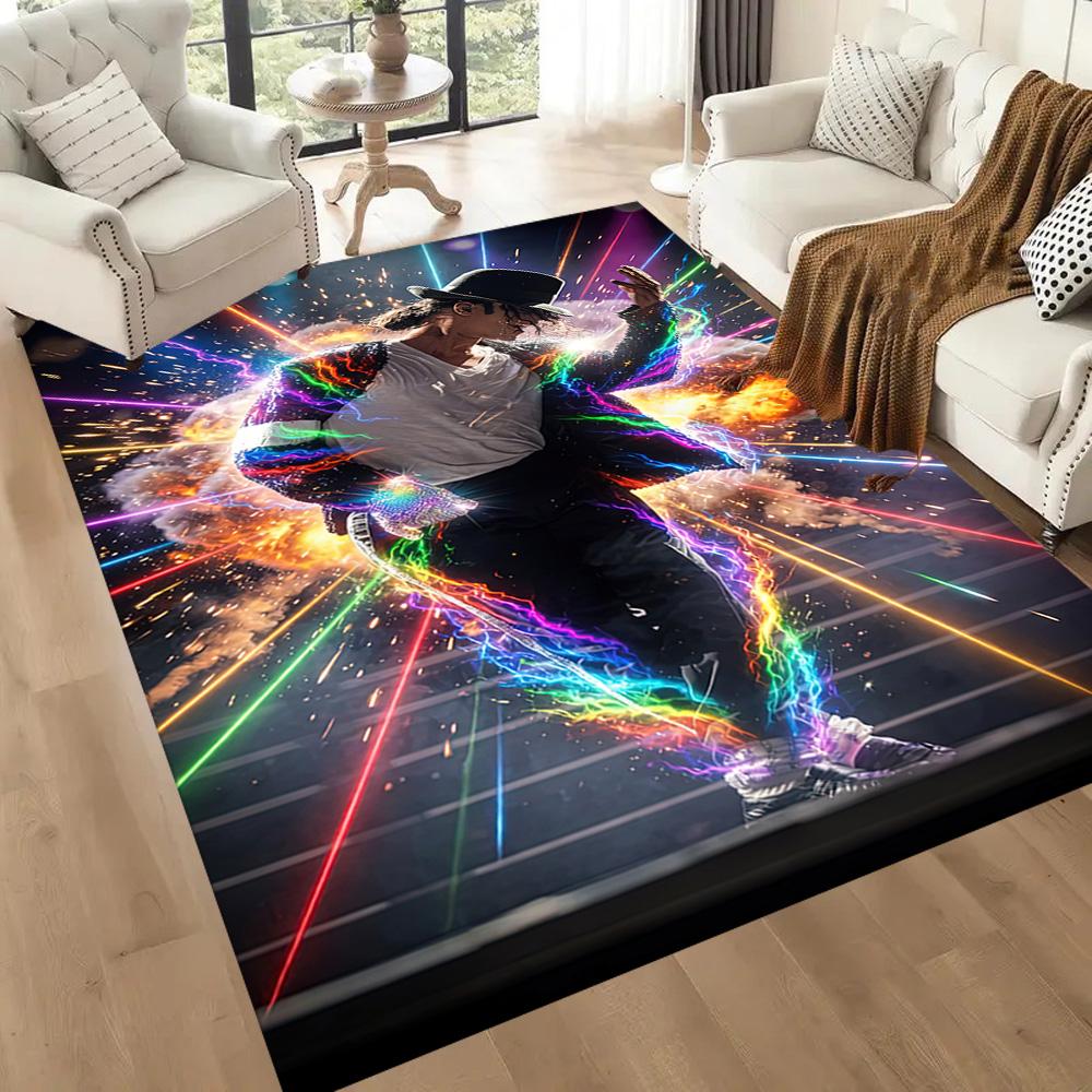 Michael Jackson 77 Floor Rug Office Rug Suitable for Dining Room Study room Kitchen Foyer Anti-slip Rug Anime Office Decor