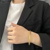 European-American Knitted Titanium Steel Bracelet: Versatile Women's Spring/Summer Jewelry