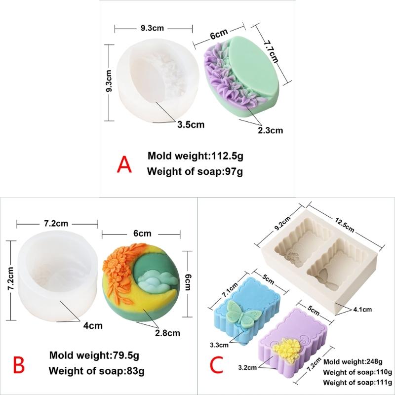 Soap Mould Resin Casting Molds DIY 3D Silicone Mould Cylinder Cake Mold Silicone Mold Handicrafts for Candle Soap Making
