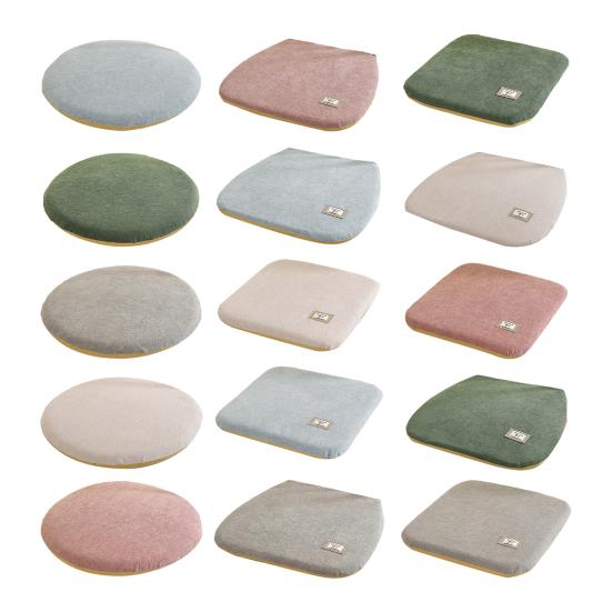 Cuscino Spesso Lavabile per Seduta in Memory Foam, Cuscino per Sedia, Cuscino da Pranzo con Lacci, Fondo Antiscivolo, Copertura per Arredamento Casa, Morbido e Caldo per Ufficio Autunno Inverno Legno