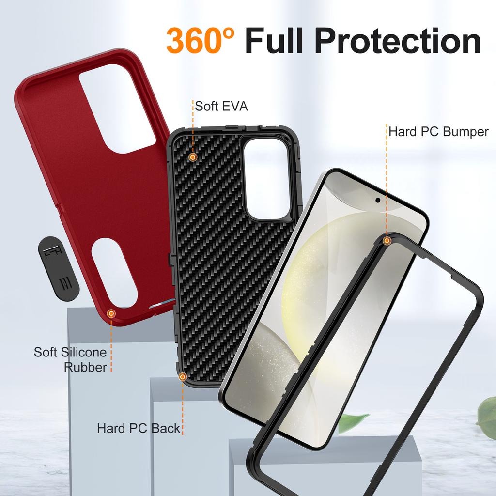 Three Proof Phone Case Source Flat Stripe Protective Case, Niche and High-end for Samsung Phone Case