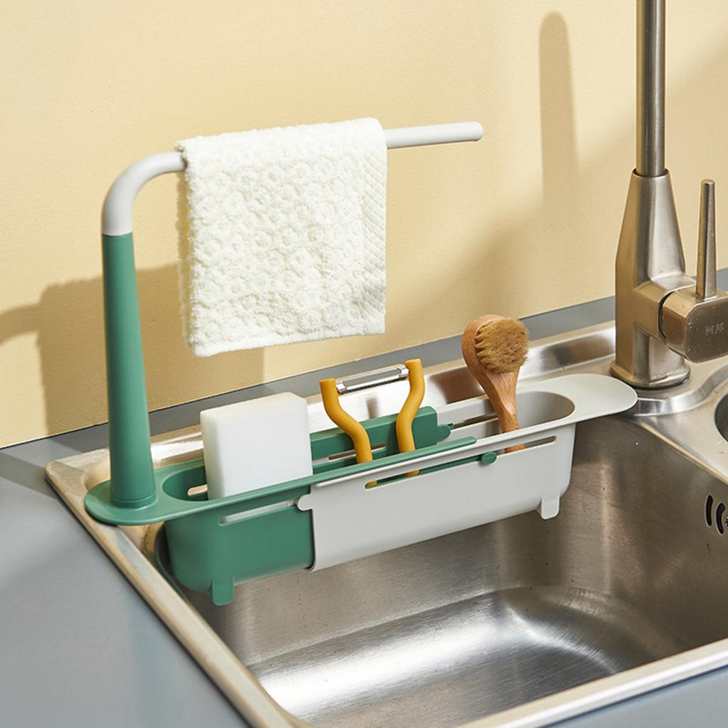 Mutfak Paslanmaz Çelik Lavabo Drenaj Raf Sünger Depolama Musluk Tutucu Sabun Süzgeç Havlu Askısı Raf Organizatör Mutfak Aksesuarları