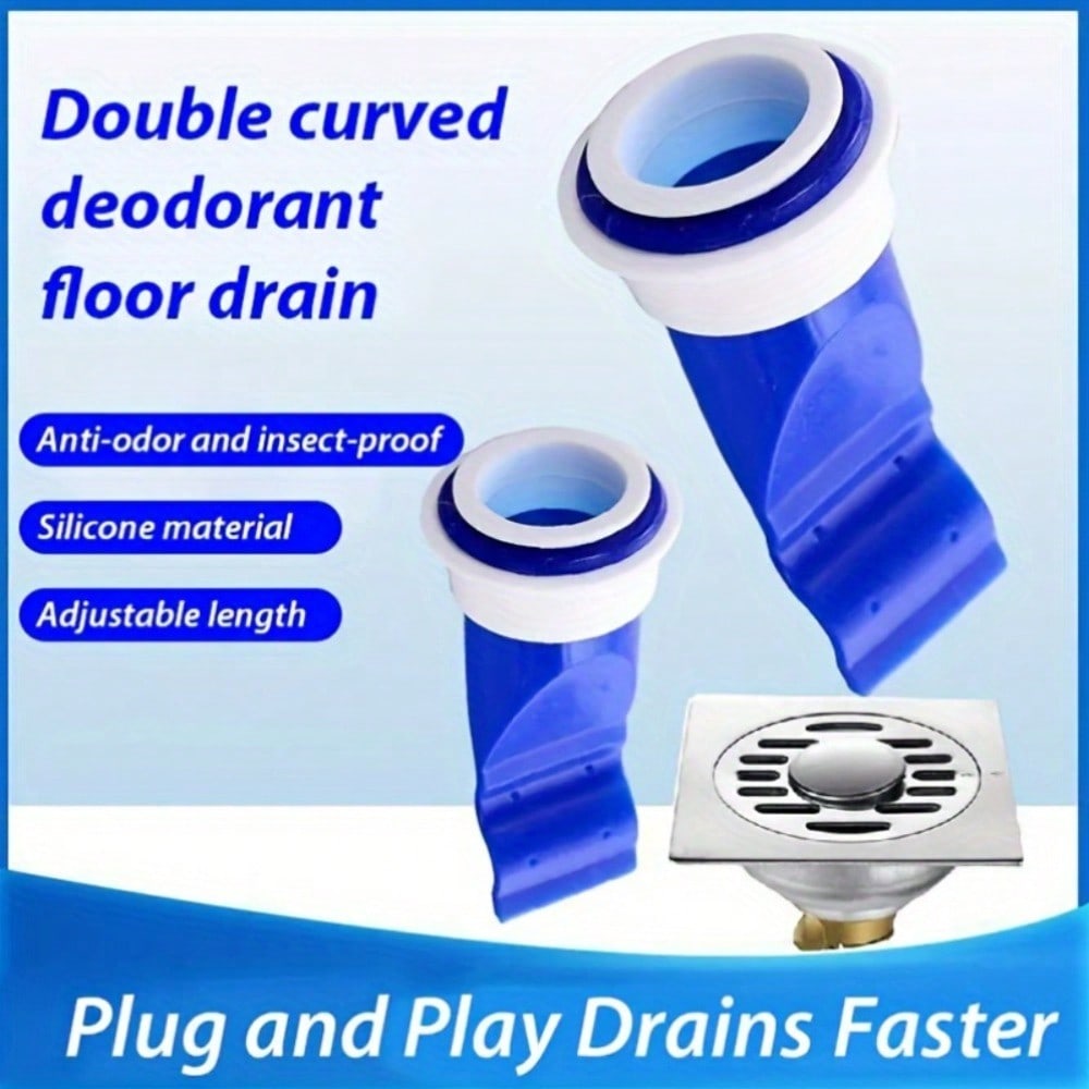 Anti Odor Floor Drain, Plastic Sewer Deodorizing Core Tube Filter, Bathroom Drain Sealing Plug, Silicone Deodorizing Sealing Ring