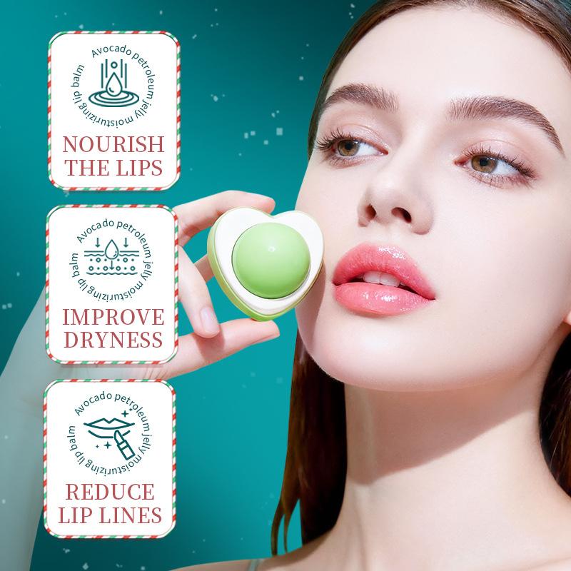 Christmas Lip Balm 5.8g Avocado Vaseline Moisturizing Nourishing Lip Balm Skin Care Products