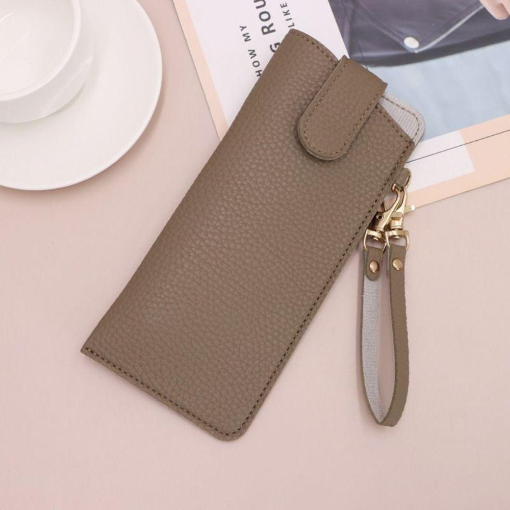 With Lanyard Glasses Storage Bag Leather Rope Sunglasses Eyeglass Bag Outdoor