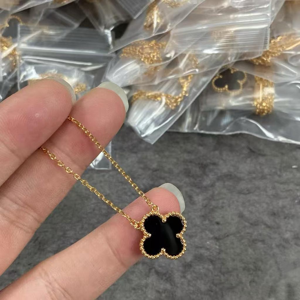 High Version Four-leaf Clover Necklace Pendant Women's Natural Mother-of-pearl Lucky Four-leaf Clover Clavicle Chain