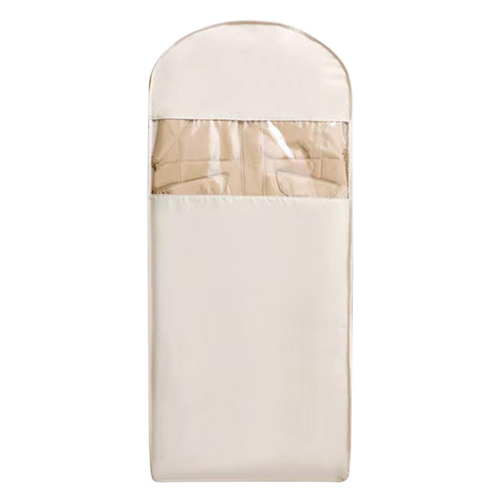 Clothes Hanging Dust Cover Wedding Dress Cover Suit Coat Storage Bag with Self Compression Zipper Space Saver Clothes Cover
