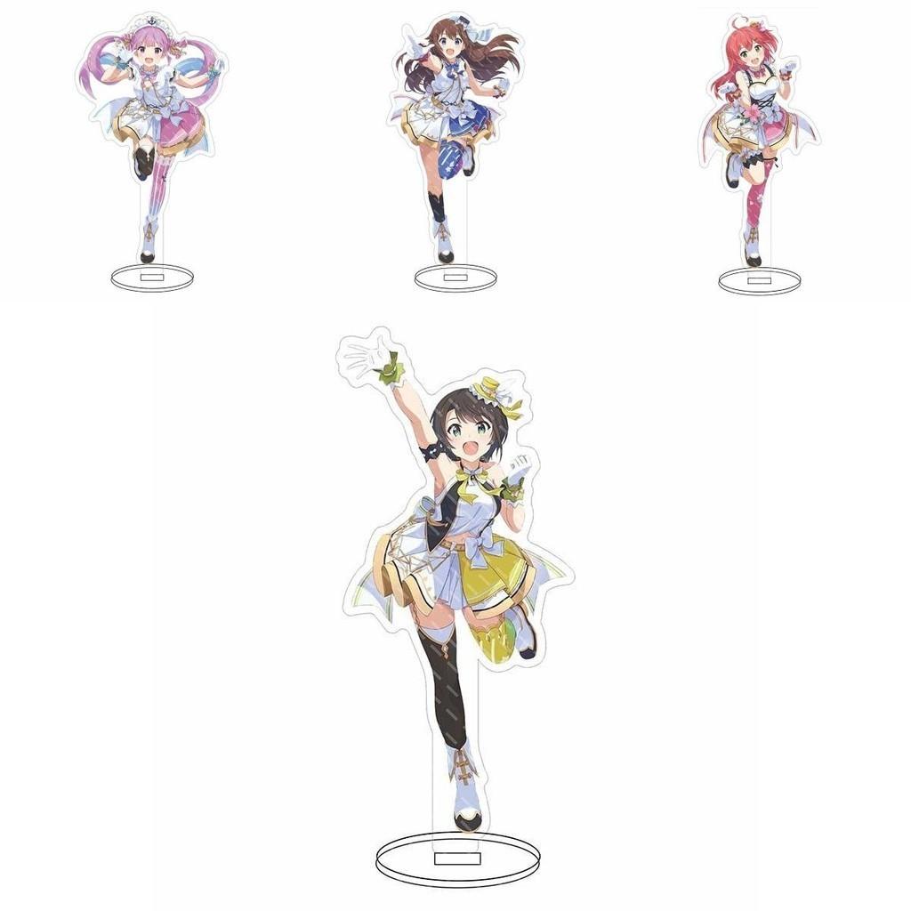 Hololive Vtuber Acrylic Stand Charming Desktop Decor With Fubuki Okayu Ayame Subaru Matsuri