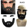 Moustache Postiche Auto-adhésive Barbe Réaliste Décorations Cosplay Sourcil Postiche Noël